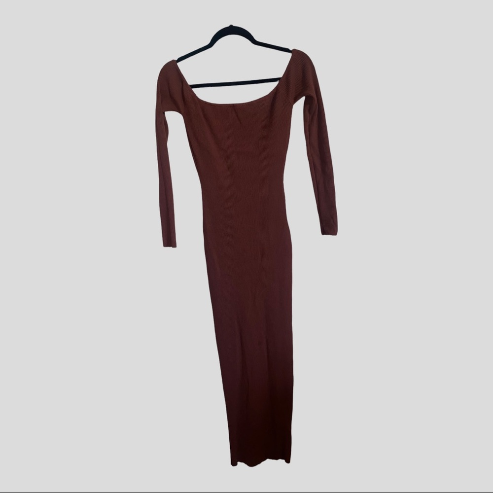 Bodycon Maxi dress plunge back